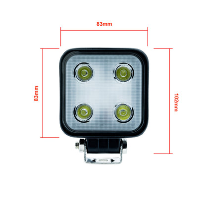LED-extralampa – 12 V – 6000K – 4 LED – 102 mm