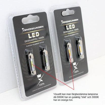 36mm – C5W LED Filament - Carlevel AB - Fordon och delar > Fordonsdelar > Belysning