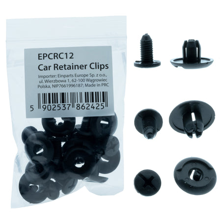 Fästclips Honda Accord/CIVIC m.fl. – A 20,1 B 8,1 C 12,3 d 2,9 H 9,9 hål ø 8