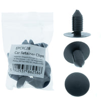 Fästclips – A 25,1 B 6,9 C 11 d 3,9 H 23,9 hål ø 11 – OE 1619321 – 10-pack
