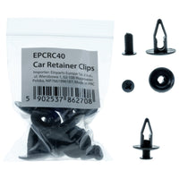 Fästclips Kia Carnival/Mazda 121 m.fl. – A 19,4 B 7,9 C 9,9 d 2,4 H 18,8 w hole