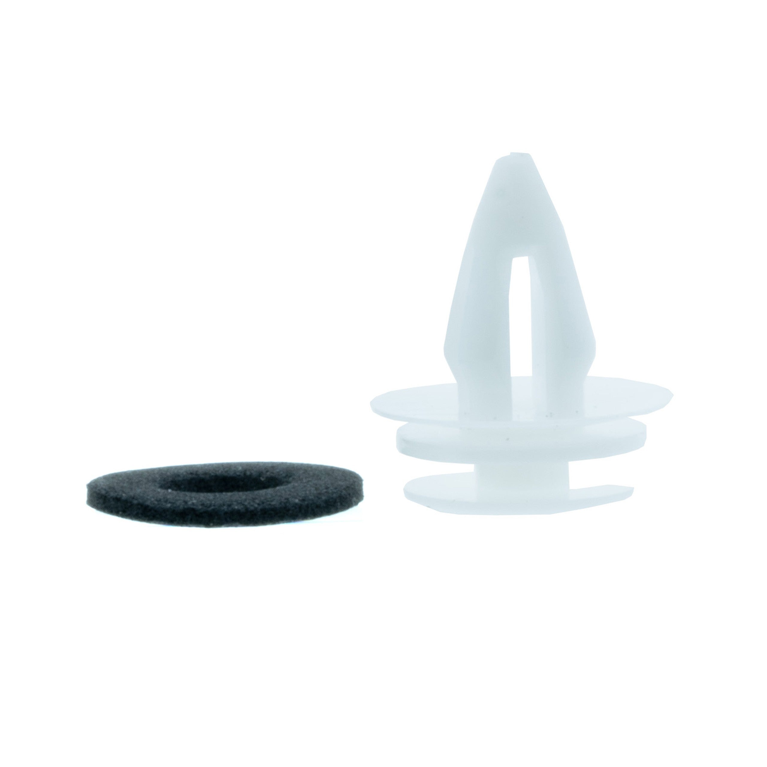 Fästclips BMW 3'E36/3'E46 m.fl. – A 14,4 B 7,9 C 17,7 d 2,6 H 20,6 hål ø 8