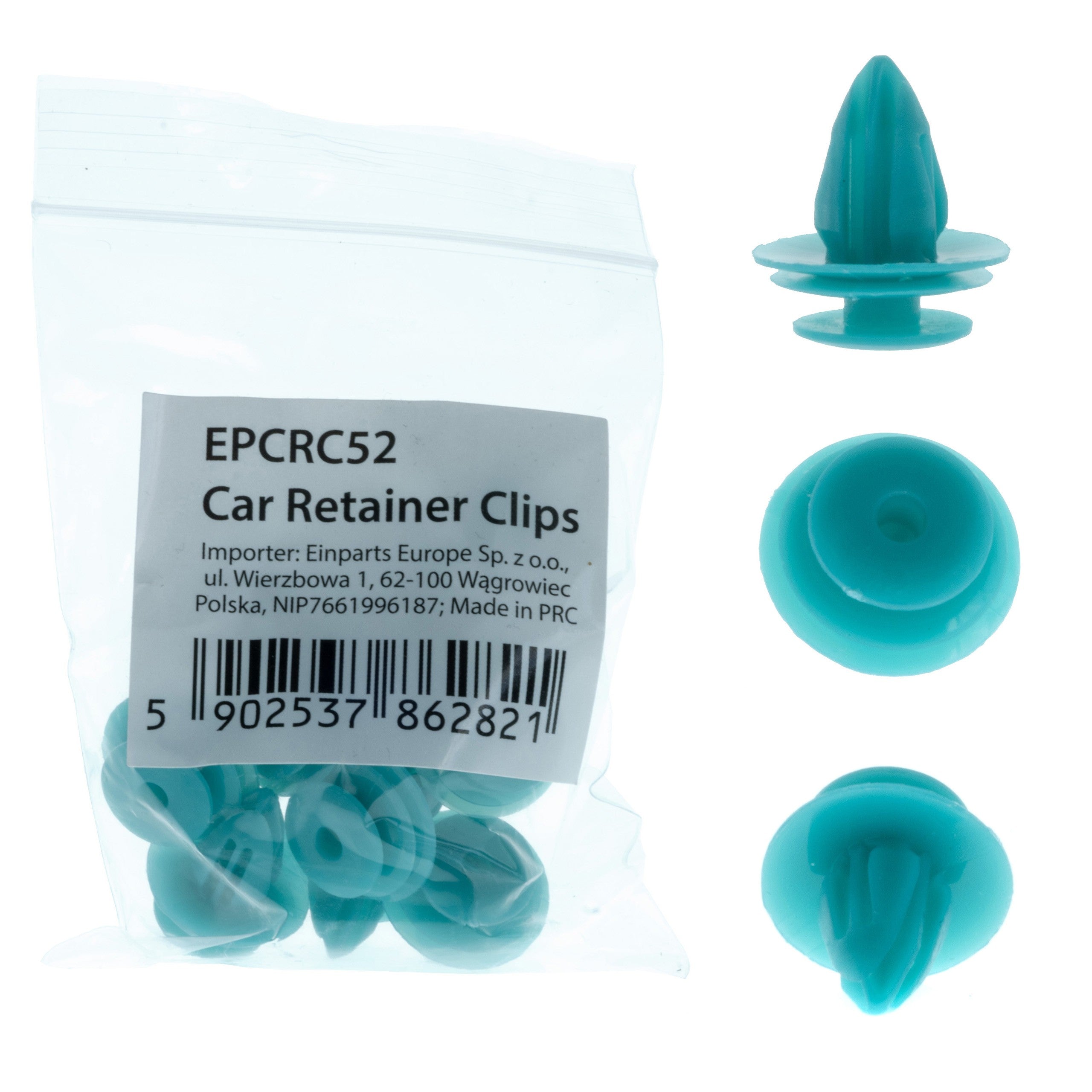 Fästclips Honda Accord/CIVIC m.fl. – A 12,9 B 8,7 C 18 d 2 H 20 hål ø 9
