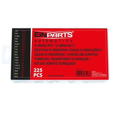 Bilverktyg – O-ring – 225-pack
