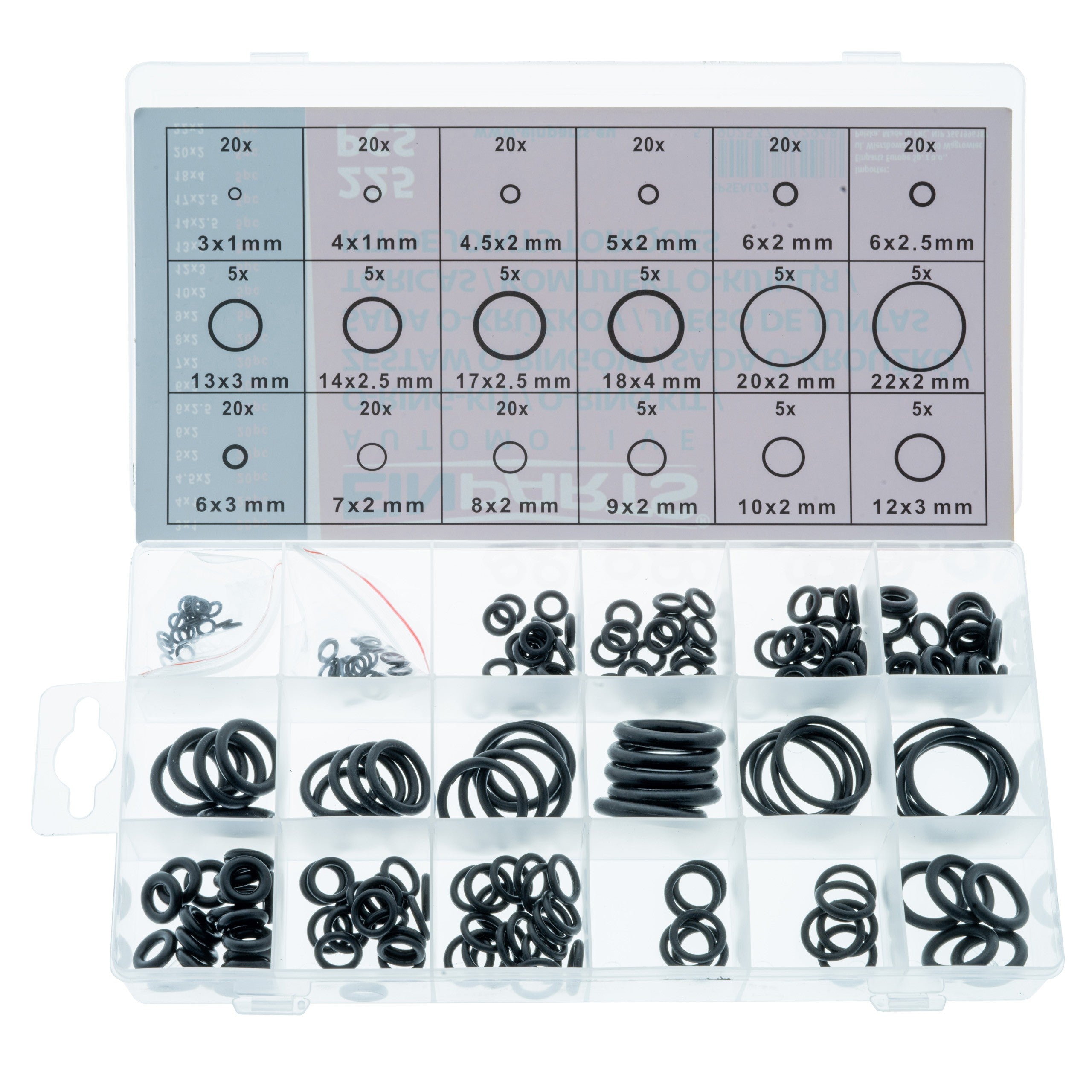 Bilverktyg – O-ring – 225-pack