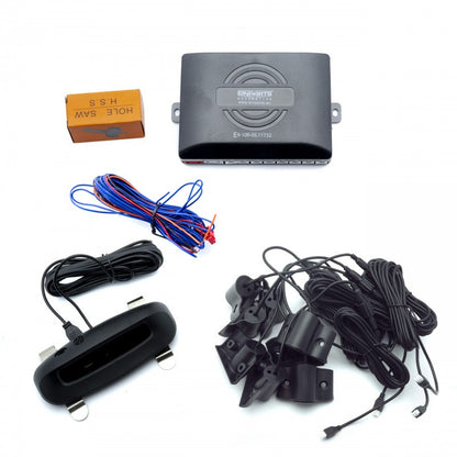 Parkeringssensor med display – Svart – ultraljudssensor – 8 sensorer