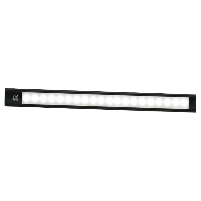 produktbild framifrån visande Interiör LED – List 260mm – ON/OFF – Svart – LEA