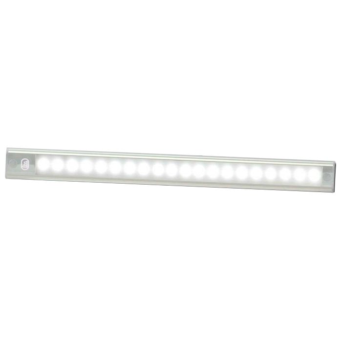 produktbild framifrån visande Interiör LED – List 260mm – ON/OFF – Silver – LEA