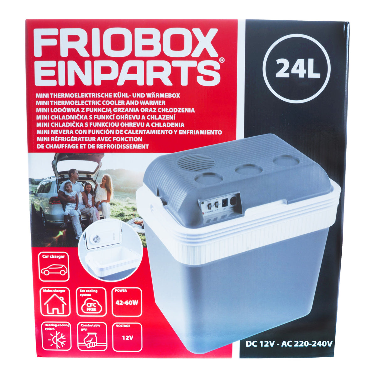 Kylbox – Grå nyanser – 60 W, AC 220–240V, DC 12V