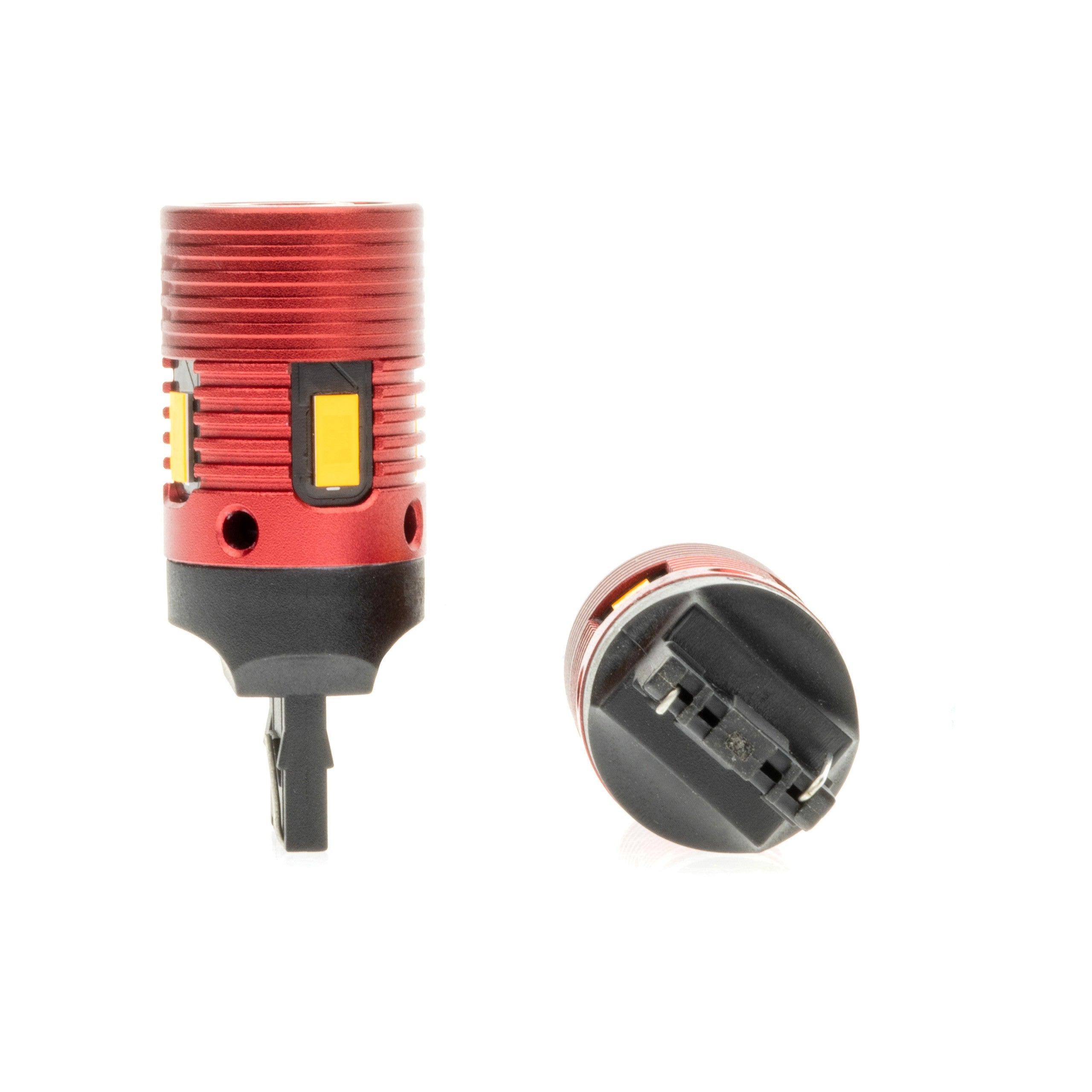 LED-lampa för bil – W21W – W3X16D – 1700–1800K (Orange) – 4 LED – SMD 3570