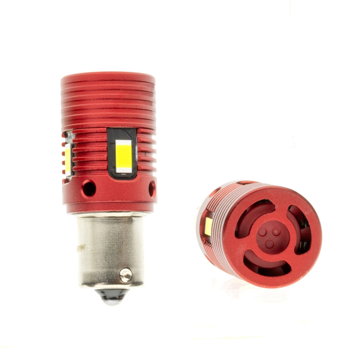 LED-lampa för bil – P21W – BA15S – 6000K – 4 LED – SMD – 50 mm – 2-pack