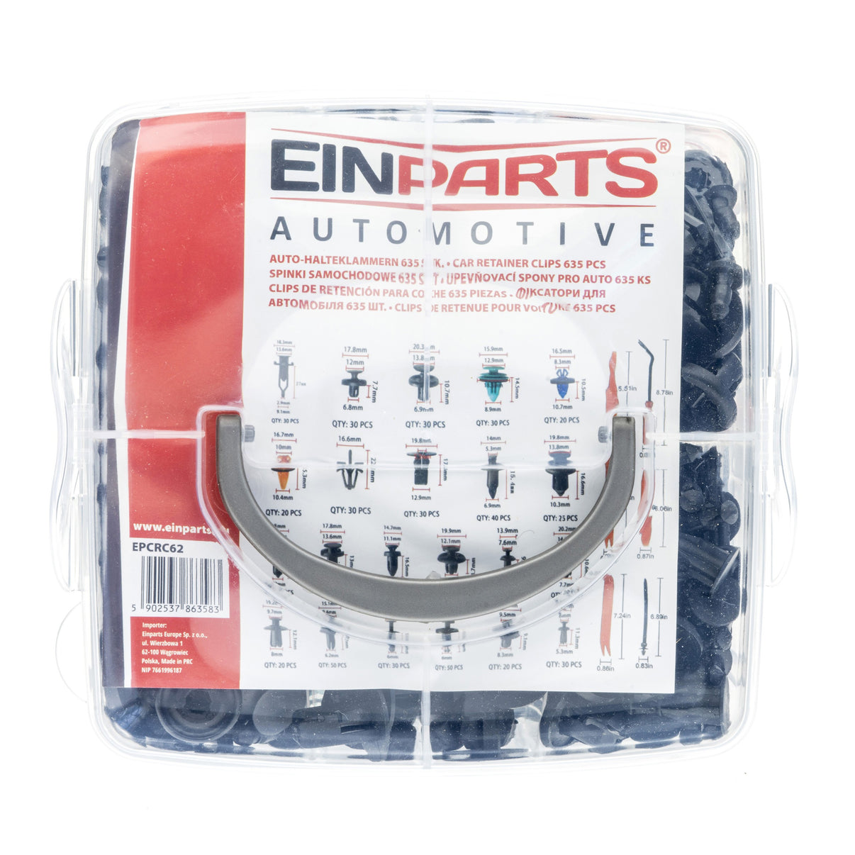 Fästclips – 635-pack