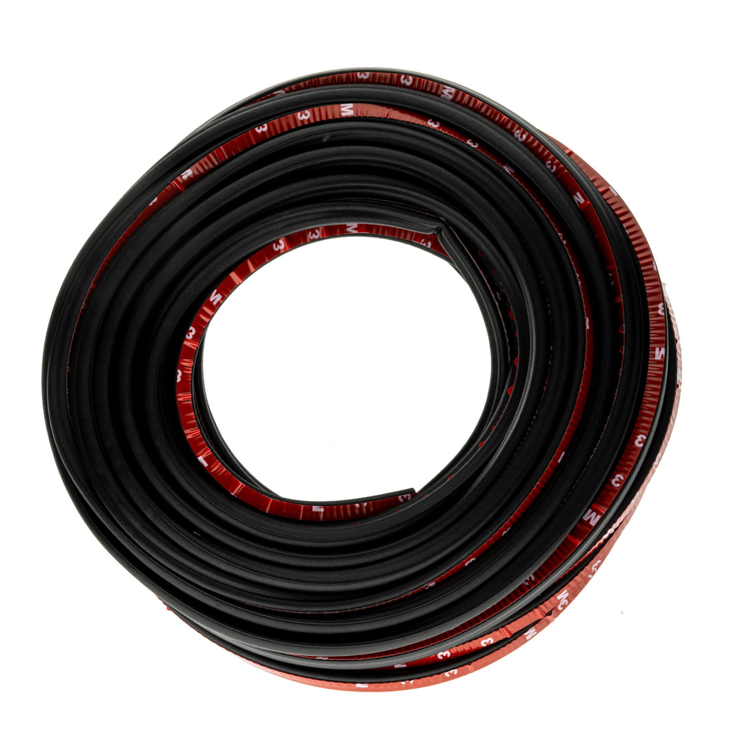 Gummilist för bil – Svart – 12 x 8 mm – 5 m – EPDM