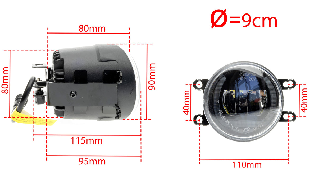 DRL- och dimljus Toyota Avensis II Fl/Camry XV40 m.fl.