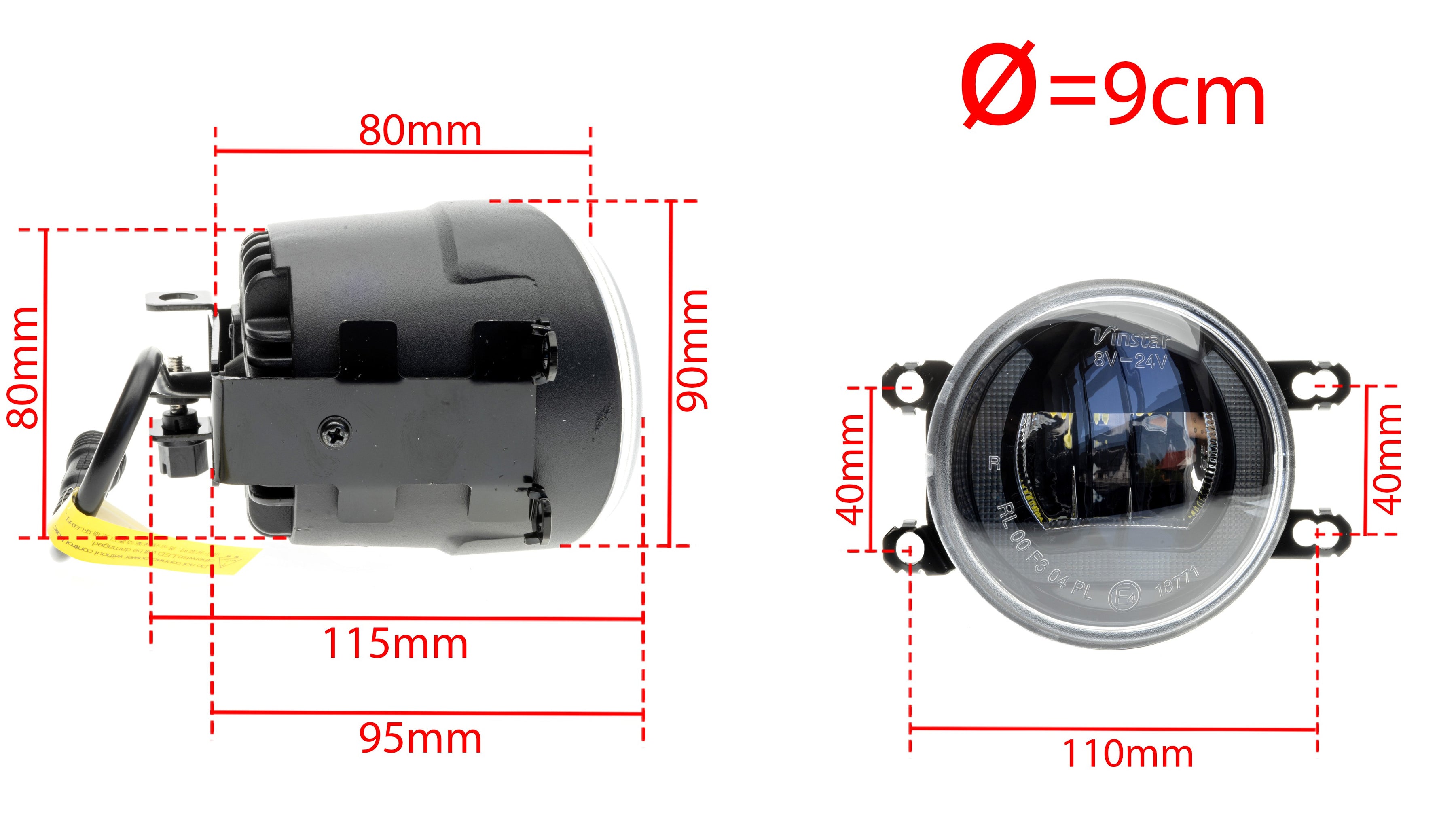 DRL- och dimljus Toyota Avensis II Fl/Camry XV40 m.fl.