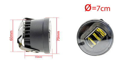 DRL- och dimljus – 6000K – 10 W – 9V - 32V