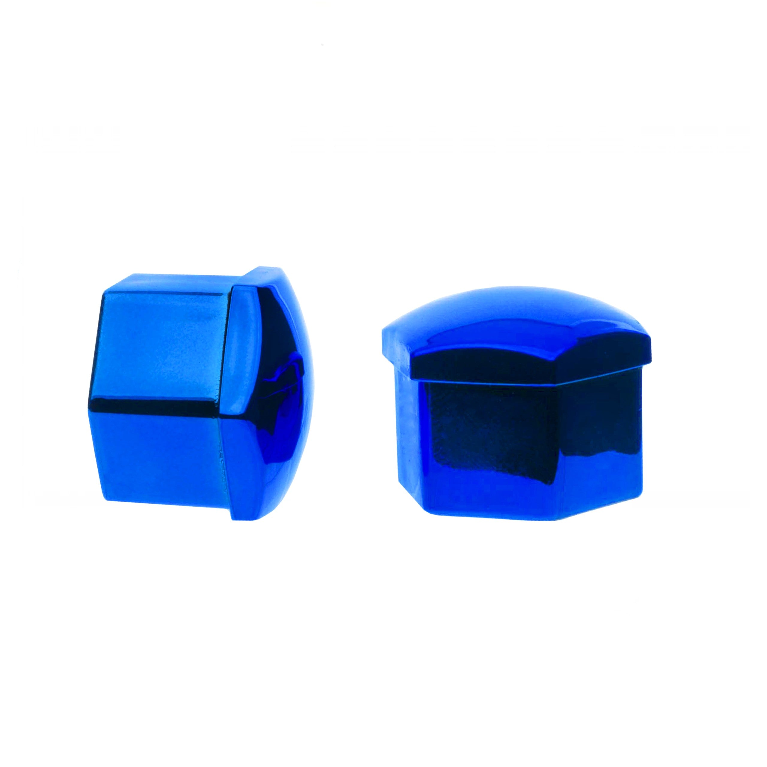 Hjulmutterskydd – Blå (metallic) – Plast – 20-pack – 18 mm mm