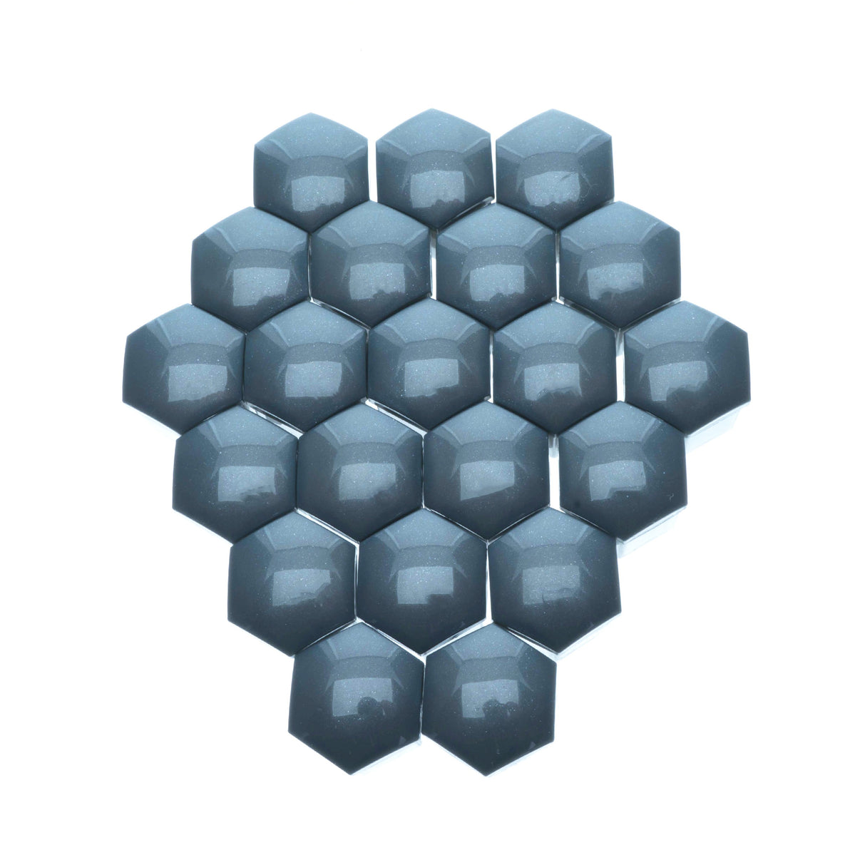 Hjulmutterskydd – Grå – Plast – 20-pack – 18 mm mm