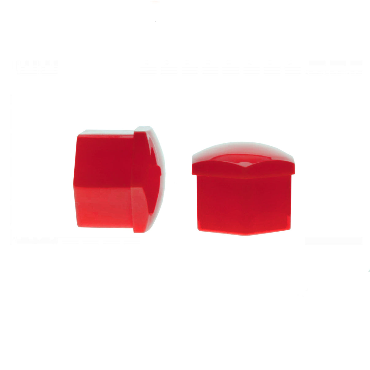 Hjulmutterskydd – Röd – Plast – 20-pack – 18 mm mm