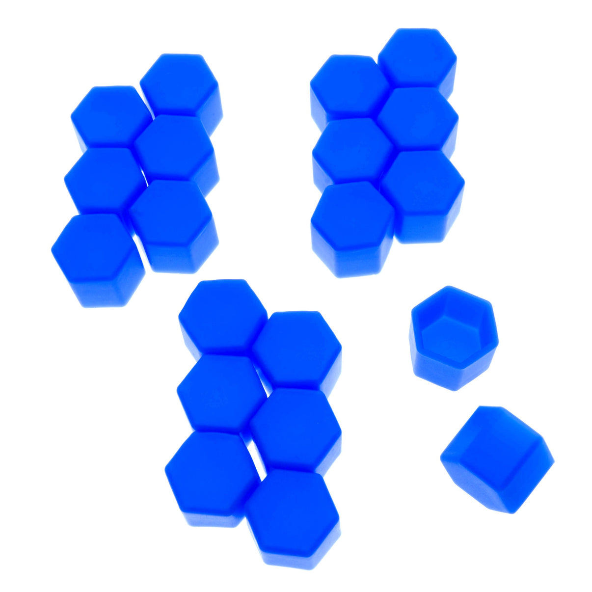 Hjulmutterskydd – Blå – Silikon – 20-pack – 20 mm mm