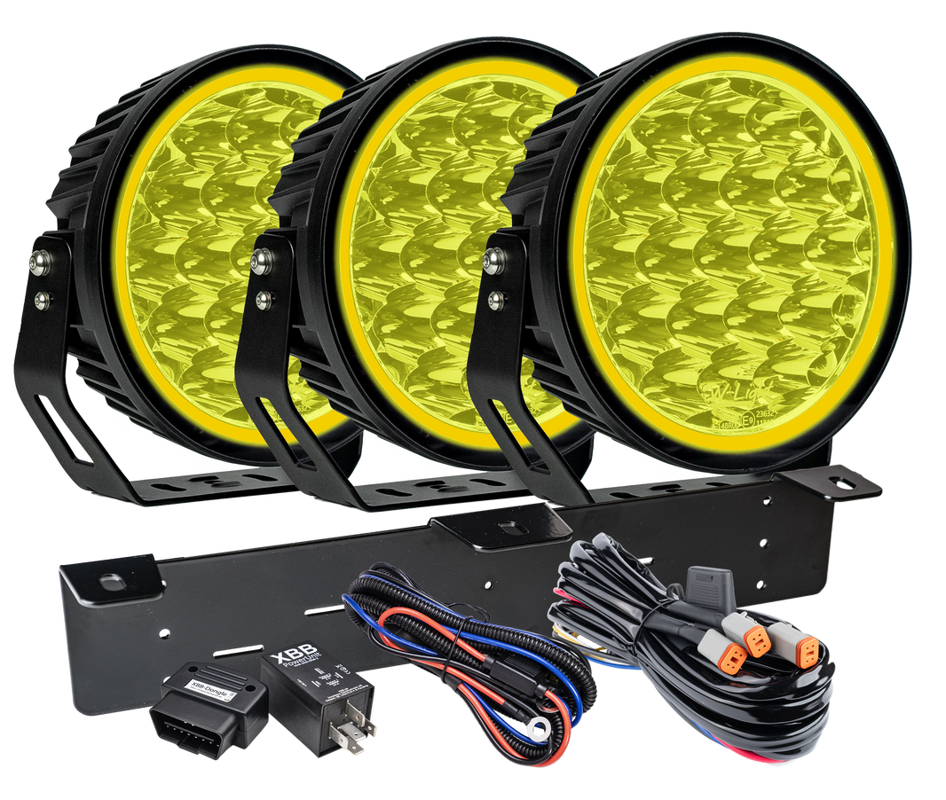 produktbild framifrån visande W – Light XTREME W9 RAD3 – Yellow – W-Light