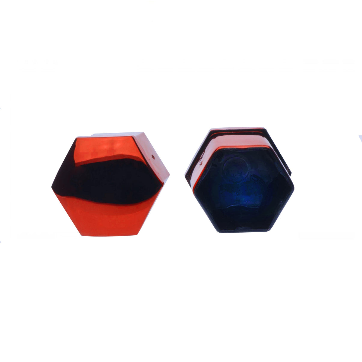 Hjulmutterskydd – Röd (metallic) – Plast – 20-pack – 18 mm mm