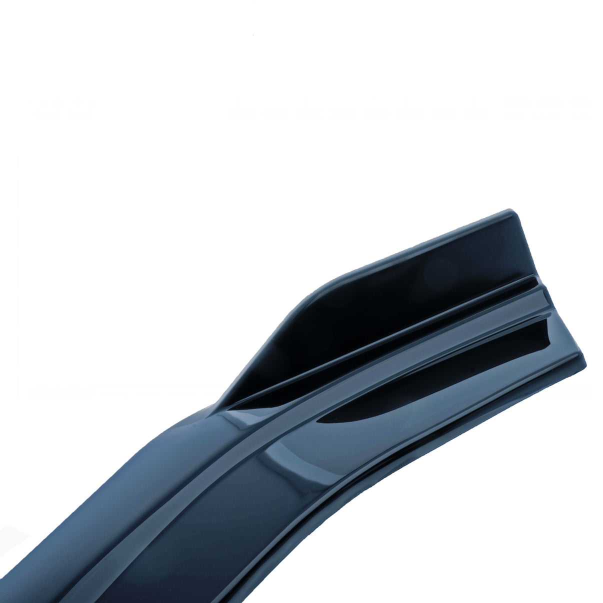 Frontsplitter – Röd inserts, Svart gloss – ABS