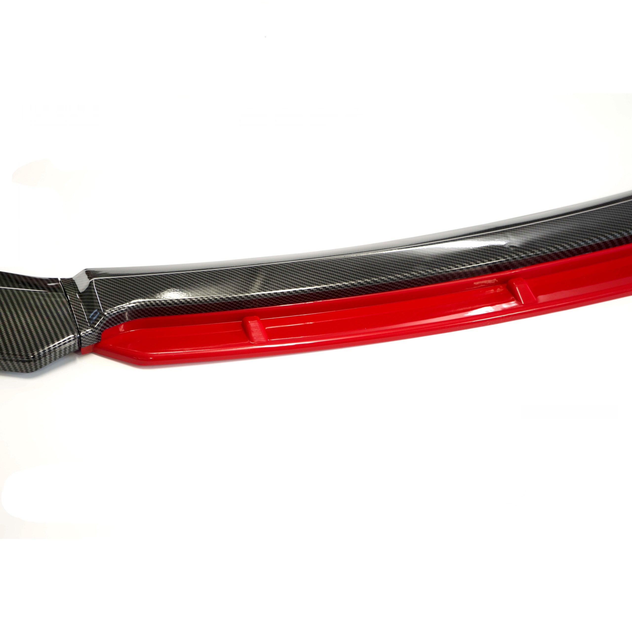 Frontsplitter – Röd inserts – ABS