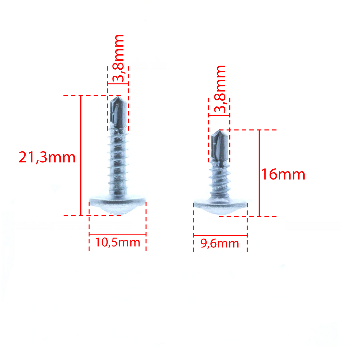 Frontsplitter – Röd inserts – ABS