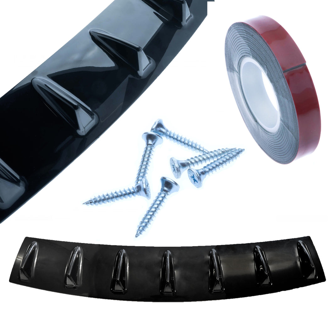 Stötfångardiffusor – Svart – 850 mm – ABS