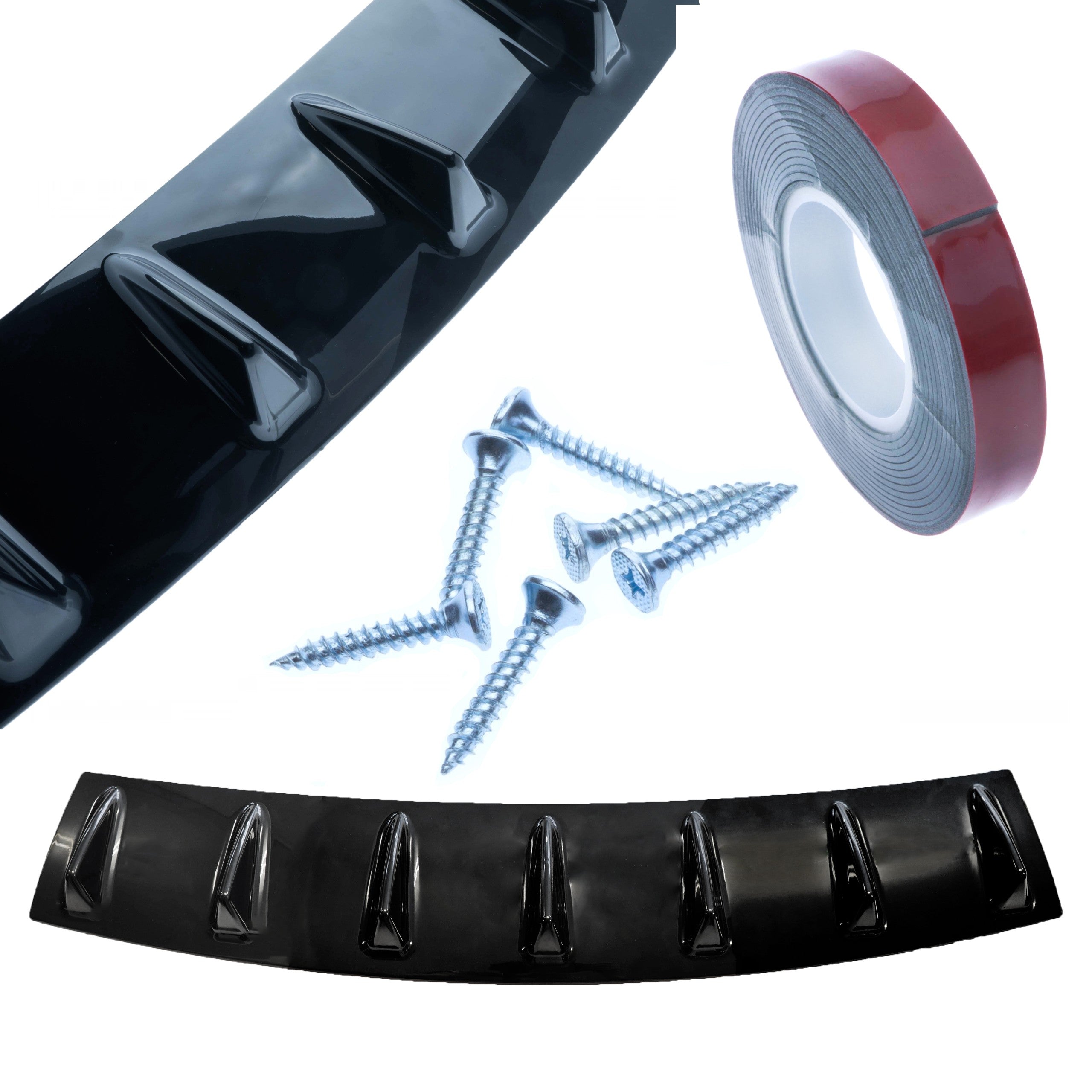 Stötfångardiffusor – Svart – 850 mm – ABS