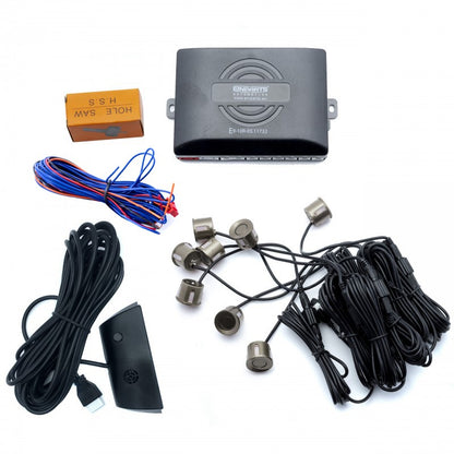 Parkeringssensor med display – Olivgrön – ultraljudssensor – 8 sensorer