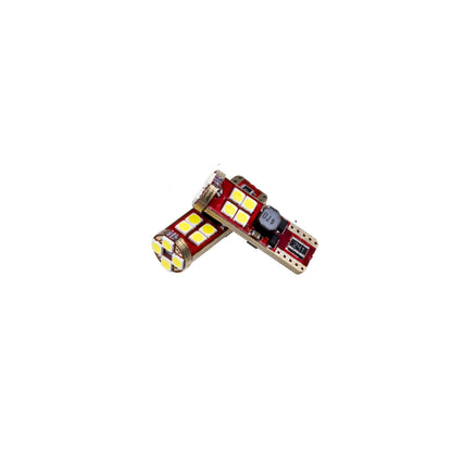 LED-lampa för bil – W5W – W2,1x9,5d – 6000K – 12 LED – SMD 3030 – 2-pack