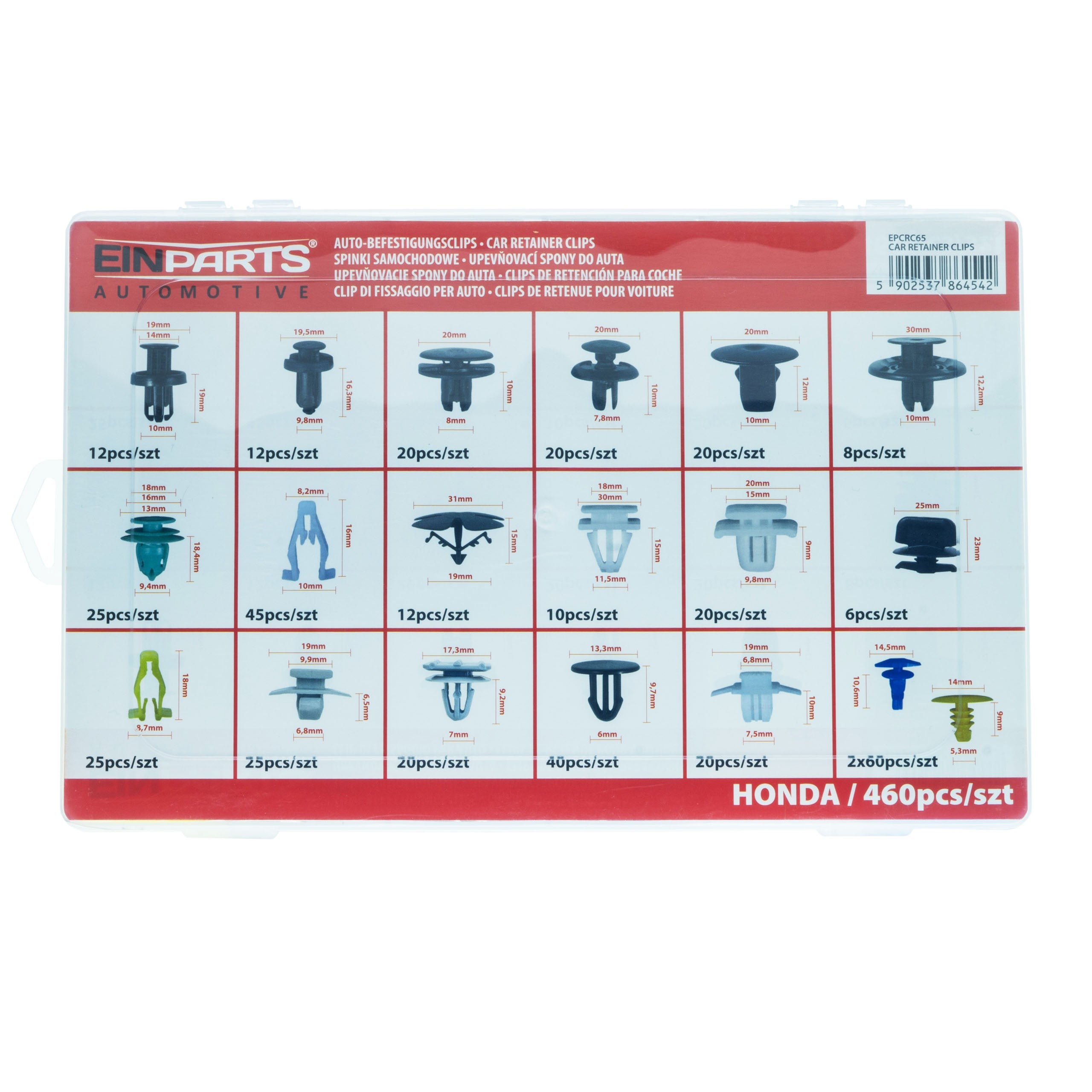 Fästclips – 460-pack