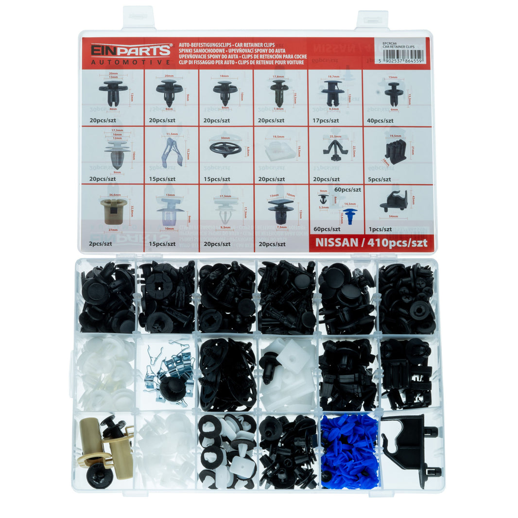 Fästclips – 410-pack