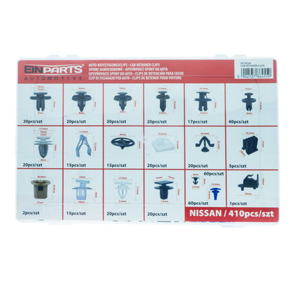 Fästclips – 410-pack