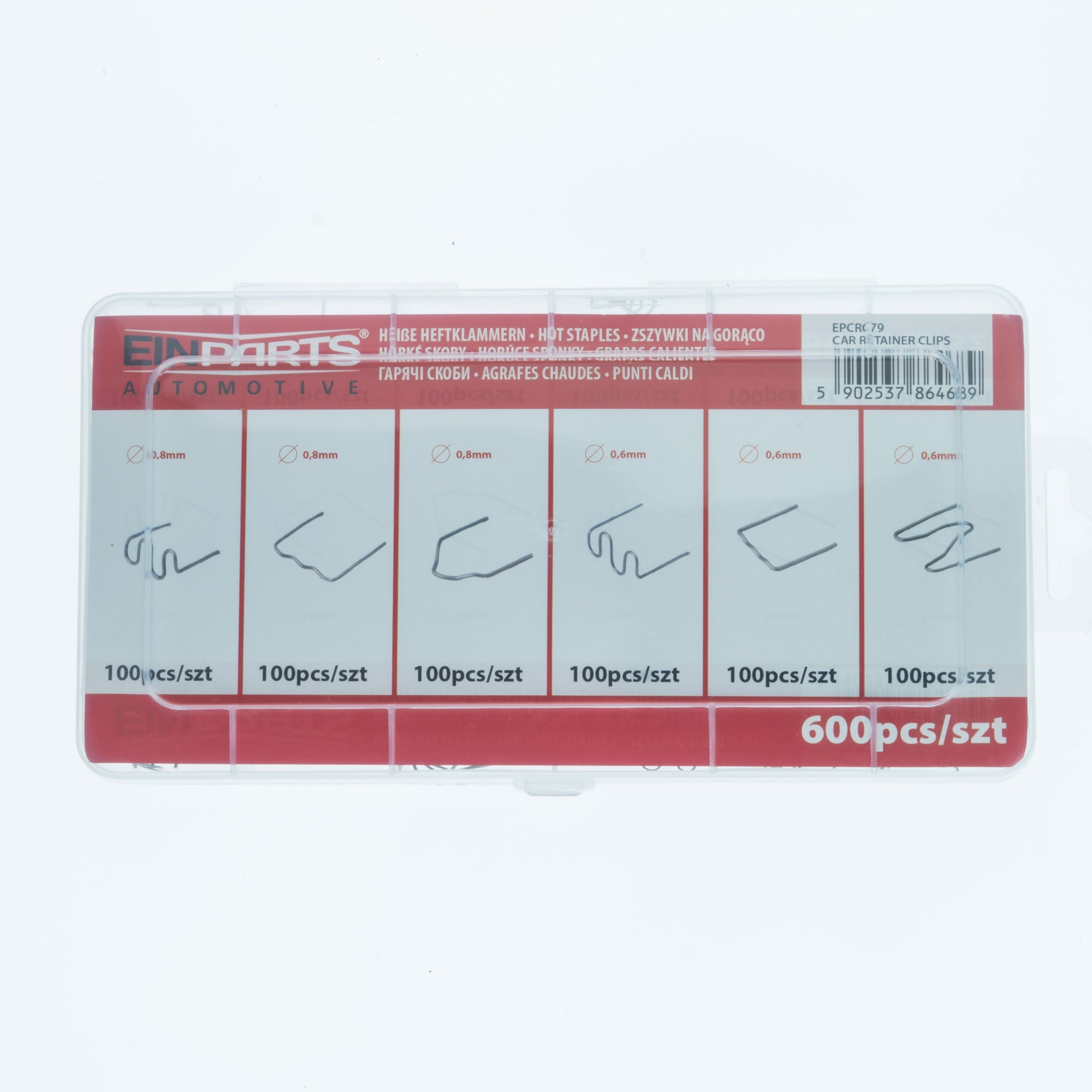 Fästclips – 600-pack