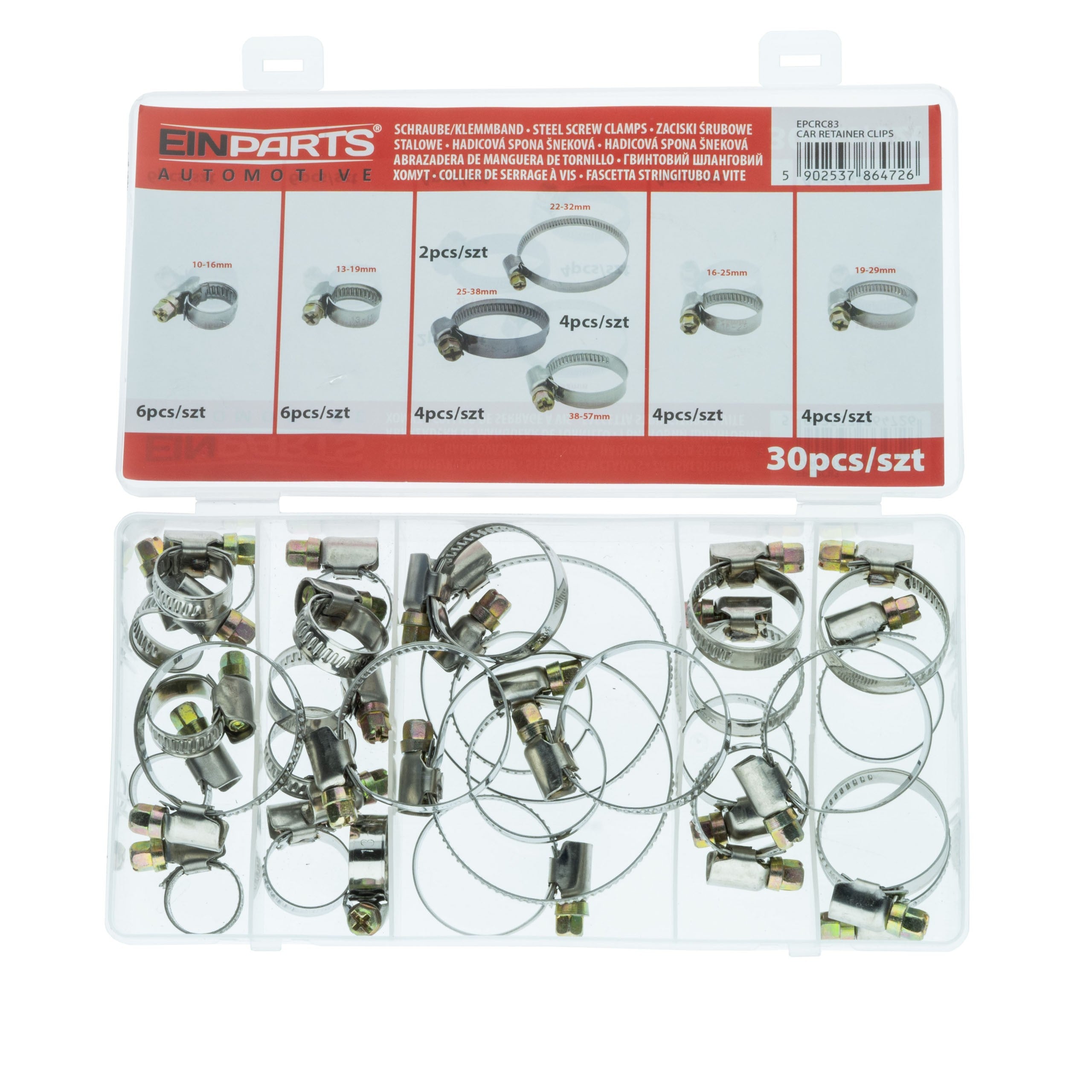Fästclips – 30-pack