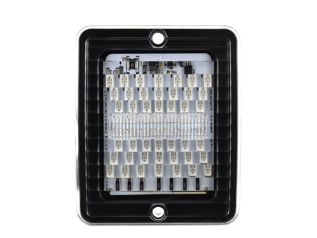 BriodLights LED baklampa blinkers klart glas 10 – 30 V – produktbild framifrån | Briodlights