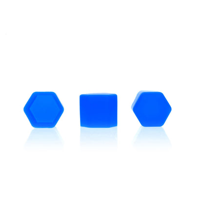 Hjulmutterskydd – Blå – Silikon – 20-pack – 19.5 mm mm