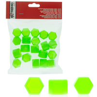 Hjulmutterskydd – Grön – Silikon – 20-pack – 19 mm