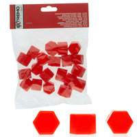 Hjulmutterskydd – Röd – Silikon – 20-pack – 19 mm