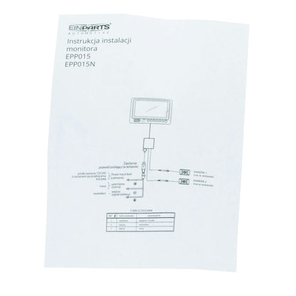 Backkamera – ≤ 6W, DC 12V – 15,5 x 8,6 cm