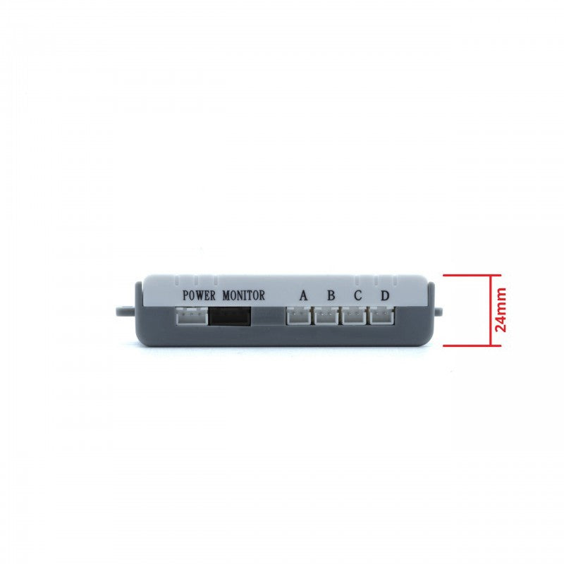 Parkeringssensor med display – Grå – ultraljudssensor – 4 sensorer – 4x 2,5 m
