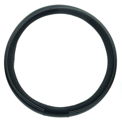 Rattskydd – Svart – Konstläder, Rattdiameter: 37-39 cm