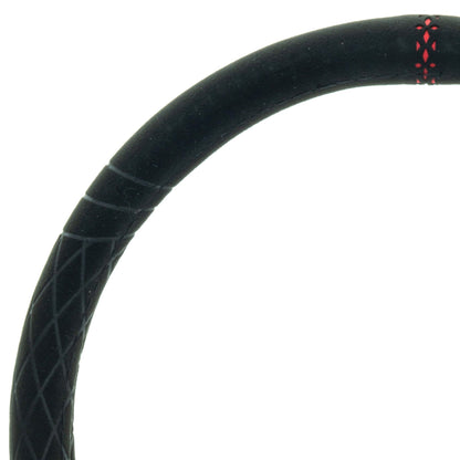 Rattskydd – Svart – Zamsz, Rattdiameter: 37-39 cm