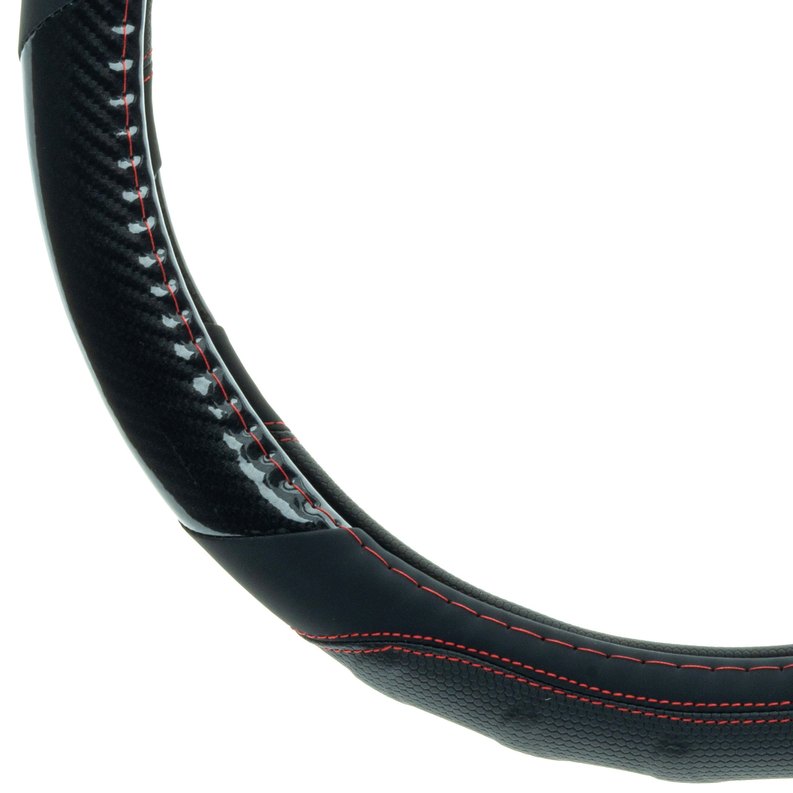 Rattskydd – Svart – Konstläder, Rattdiameter: 37-39 cm