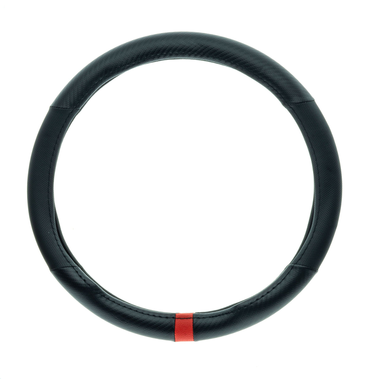 Rattskydd – Svart – Konstläder, Rattdiameter: 37-39 cm