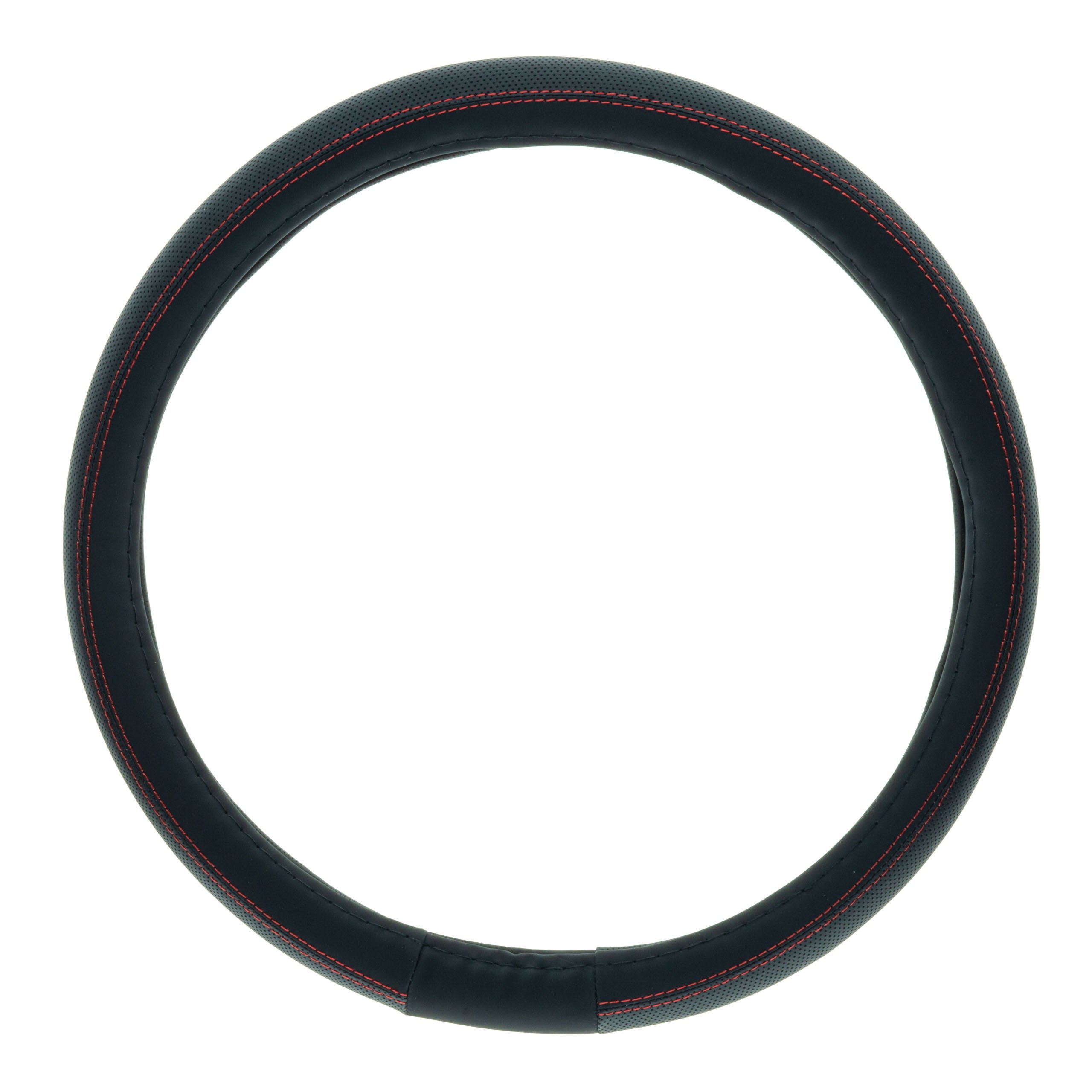 Rattskydd – Svart – Konstläder, Rattdiameter: 37-39 cm