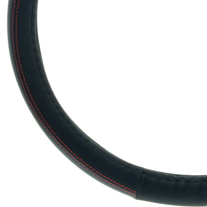 Rattskydd – Svart – Konstläder, Rattdiameter: 37-39 cm